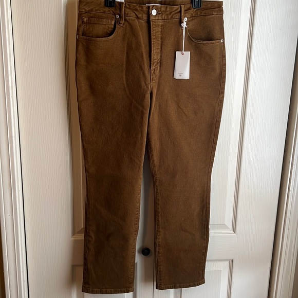 NWT Good American Bronze Cropped Denim - Picture 1 of 7